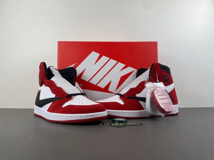 AIR JORDAN 1 TRAVIS SCOTT WHITE RED AND BLACK DH3227-601