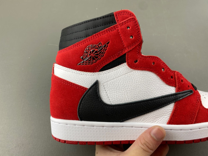 AIR JORDAN 1 TRAVIS SCOTT WHITE RED AND BLACK DH3227-601