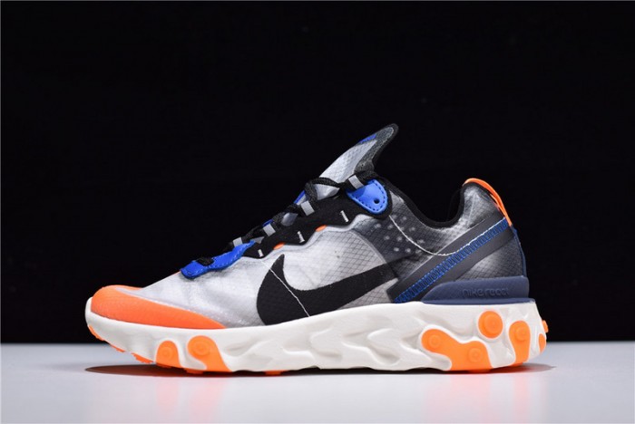 Nike React Element 87 Blue Orange AQ1090-004