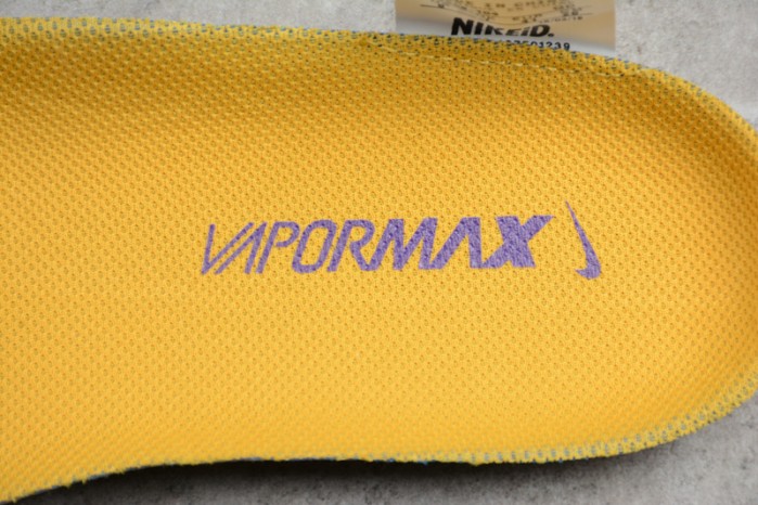 Nike Air VaporMax Flyknit 2018 Lemon Yellow/Purple mens AA3858-104