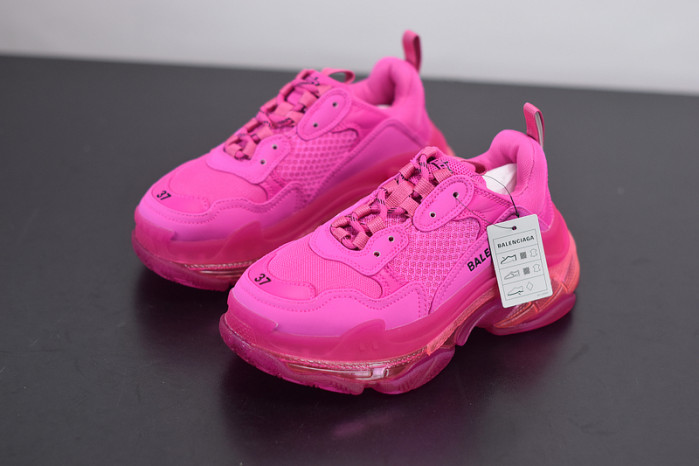 BL TRIPLE S TRAINERS CLEAR SOLE BLUE ADN RED 541624 W09O1 2132