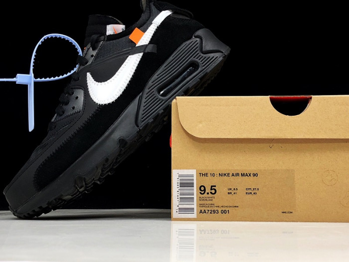 OW Nike Air Max 90 Black Cone White AA7293-001