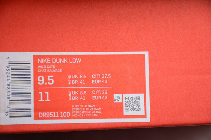 NIKE DUNK LOW "WORLD CHAMP" DR9511-100