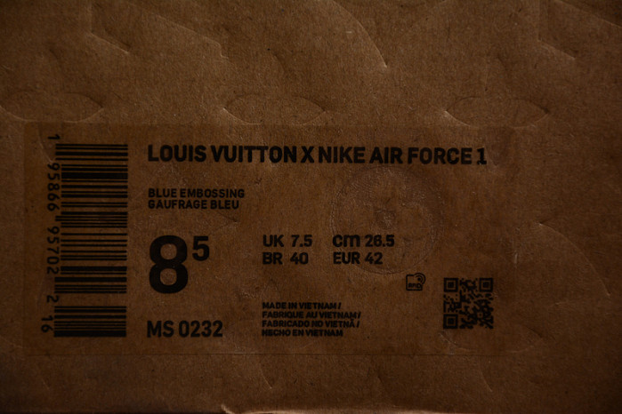 LV X NIKE AIR FORCE SNEAKER