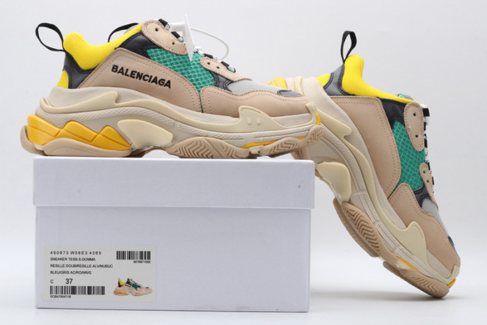 BL TRIPLE S W06E1-1000 BEIGE/GREEN-YELLOW