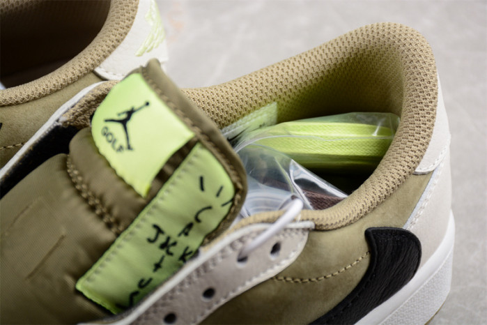 Jordan 1 Retro Low Golf Travis Scott Neutral Olive FZ3124-200