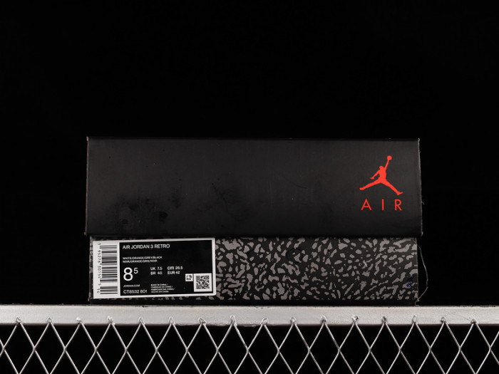 Air Jordan 3 Retro OG "Orange" CT8532-801