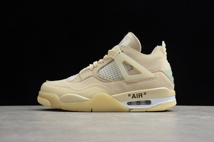 Off White X Nike Air Jordan 4 SP ''Sail'' CV9388-100
