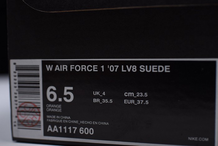 Nike Air Force 1 07 Suede Women Lifestyle Shoe Pink AA1117-601