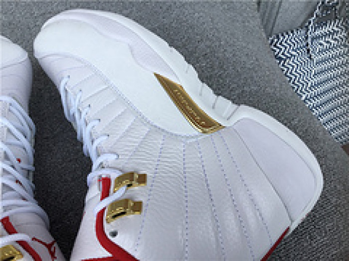 Air Jordan 12 FIBA White University Red 130690-107