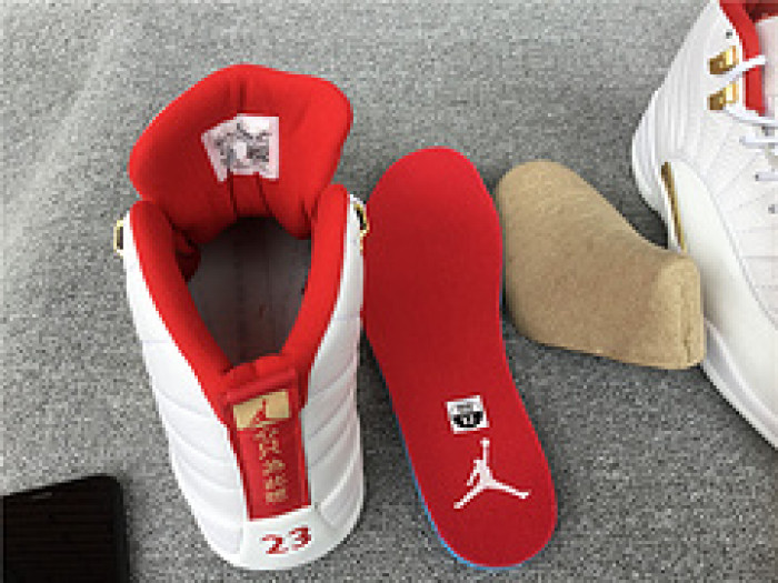 Air Jordan 12 FIBA White University Red 130690-107