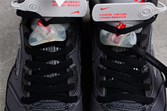 OW Air Jordan 5 SP Black Muslin Fire Red CT8480-001